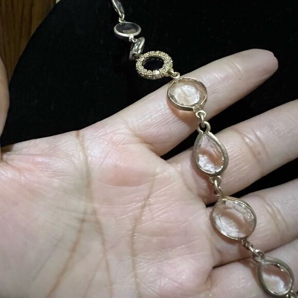 LIA SOPHIA MATTE HOLD CRYSTAL NECKLACE LONG - Picture 2 of 3